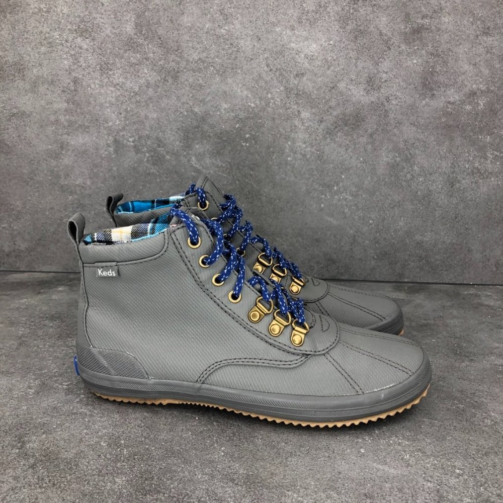 Keds Scout II Water Resistant Lace Up Ankle Boot, Grey, Women's 7